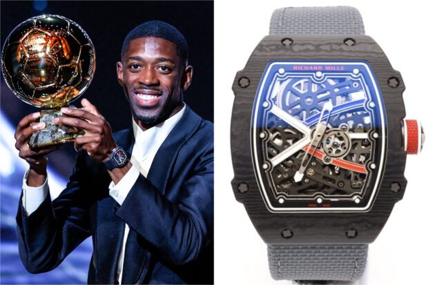 La montre à 300 000€ de Dembélé au Ballon d'or. Et sa réplique à... 70€ !