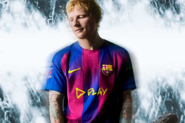 Le FC Barcelone dévoile son maillot du Clasico associé à Ed Sheeran