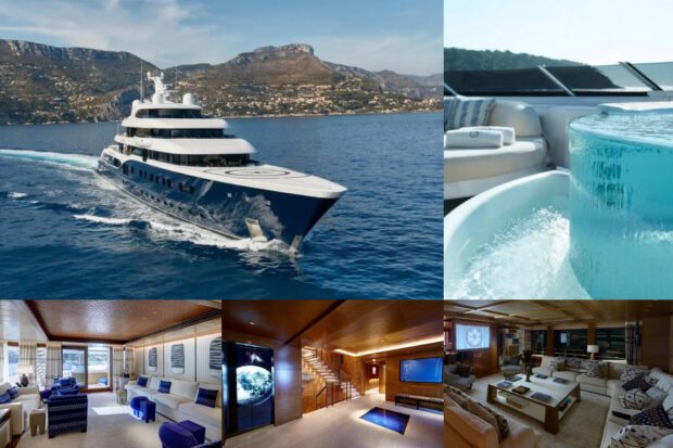 A bord de Symphonie le superyacht à 150 M$ de Bernard Arnault